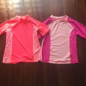 Girls rash guard swim shirt bundle